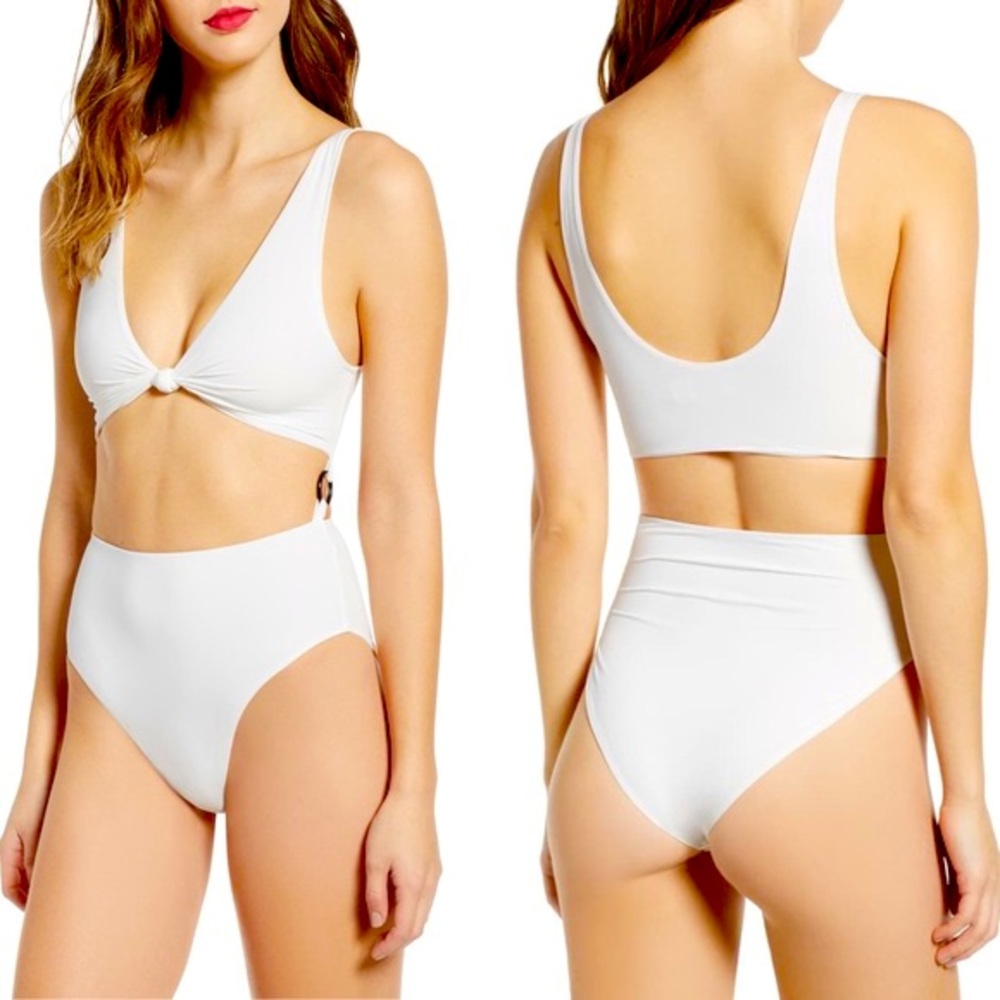 Tiger Mist Alexa white bodysuit REVOLVE XS cut outs